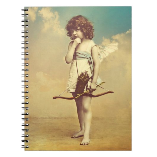Vintate Cupid avec Carnet photo Spiral Flèche (Devant)