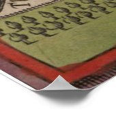 Vintge Map of Oxford England (1605) Poster (Hoek)