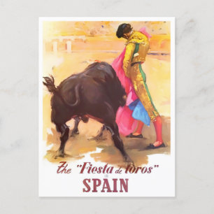 vintonijnreis uit Spanje Fiesta de Toros Briefkaart