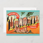 vintonijnreis uit Toronto Canada Briefkaart (Voorkant / Achterkant)