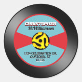 Vinyl 45 Étiquette de disque individuel personnali (Devant)