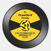 Vinyl 45 Étiquette de dossiers Adresse de famille (Devant)