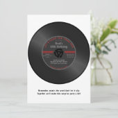  Vinyl 45 Record Verrassing Verjaardag Invitati Kaart (Staand voorkant)