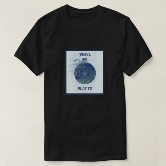 Vinyl - 45-rpm record - Lite Blue T-shirt (Design voorkant)