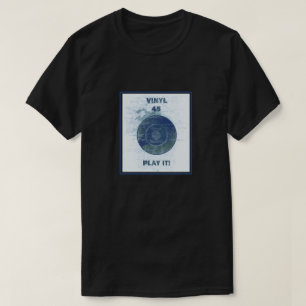 Vinyl - 45 t/min- Verslag - Blauw Lite T-shirt