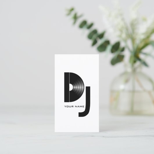 Vinyl DJ Carte de visite (Debout devant)