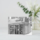 Vinyl Exchange Manchester Briefkaart (Staand voorkant)