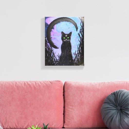 Vinyl Fotobehang - Black Magic Canvas Afdruk (Insitu (Woonkamer))