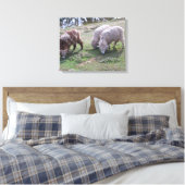 Vinyl Fotobehang - Drie schapen Canvas Afdruk (Insitu (Slaapkamer))