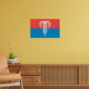 Vinyl Fotobehang met Vlag van Kansas City, Missour Poster
