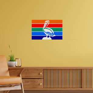 Vinyl Fotobehang met Vlag van St. Petersburg Poster