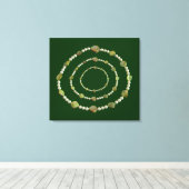 Vinyl Fotobehang - Parels en stenen Canvas Afdruk (Insitu (Houten vloer))