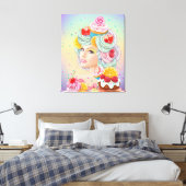 Vinyl Fotobehang Zoete dromen Canvas Afdruk (Insitu (Slaapkamer))