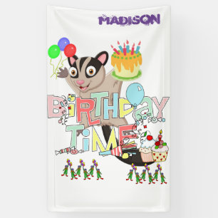 Vinyl Gelukkige Verjaardagskalender Possum Cake Ba Spandoek