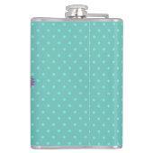 Vinyl gewikkeld aangepaste heupfles psychedelisch (Achterkant)