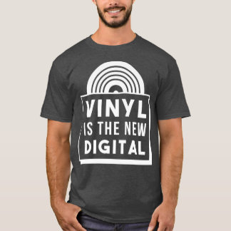 Vinyl is de nieuwe Digital Funny Retro DJ T-shirt