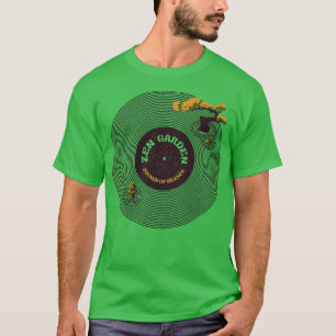 Vinyl Japans Zen Tuin Muzikale Notities Geluiden v T-shirt