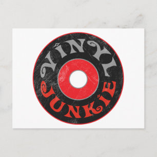 Vinyl Junkie Briefkaart