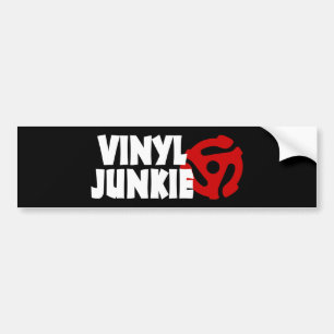 Vinyl Junkie Bumpersticker