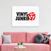 Vinyl Junkie Canvas Afdruk (Insitu (Woonkamer))