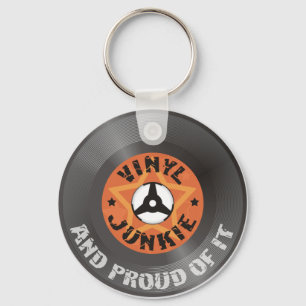 Vinyl Junkie - en proud ervan Sleutelhanger