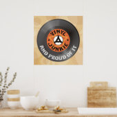 Vinyl Junkie - Et Fière de It poster beige (Cuisine)