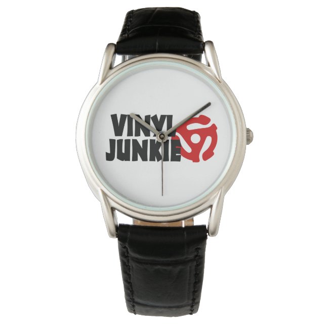 Vinyl Junkie Horloge (Voorkant)