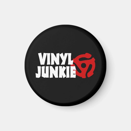 Vinyl Junkie Magneet (Voorkant)