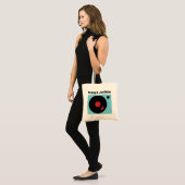 Vinyl Junkie Modern Record Lover Tote Bag (Voorkant (model))