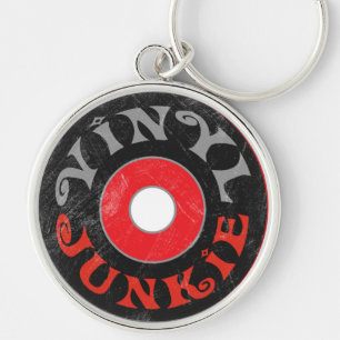 Vinyl Junkie Sleutelhanger