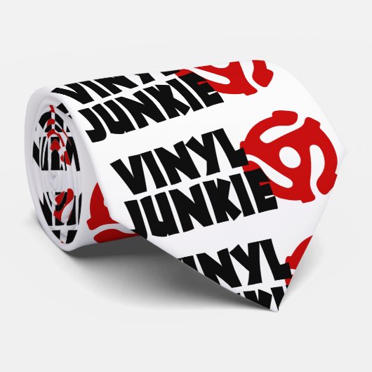 Vinyl Junkie Stropdas (Opgerold)