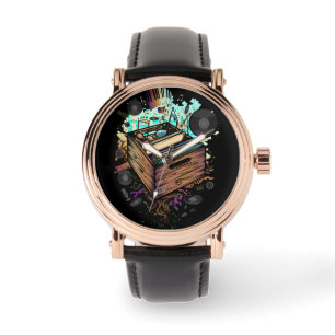 Vinyl Krat Muziek Horloge
