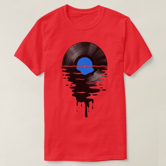 Vinyl LP Music Record Sunset Blue T-shirt (Design voorkant)