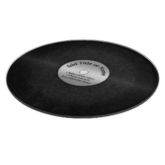 Vinyl LP Record achtergrond Snijplank