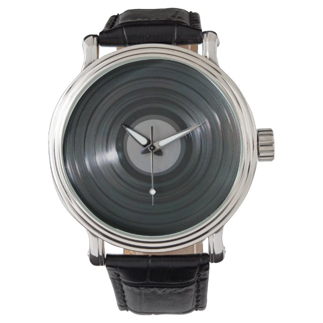 Vinyl LP Record Watch Horloge (Voorkant)