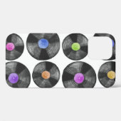 Vinyl LP Records Retro Illustratie Case-Mate iPhone Case (Achterkant (horizontaal))