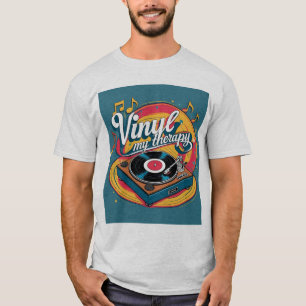 Vinyl Mijn Therapie - Rainbow  Record T-shirt