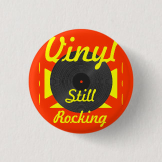 Vinyl nog steeds Rocking 2 Ronde Button 3,2 Cm