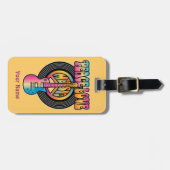 Vinyl Peace Love Music Bagagelabel (Voorkant horizontaal)