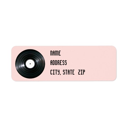 Vinyl platenlabel etiket (Voorkant)