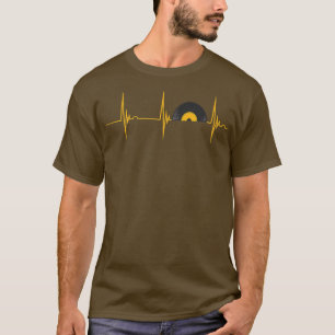 Vinyl Platenspeler DJ Heartbeat EKG Pulse Music Re T-shirt