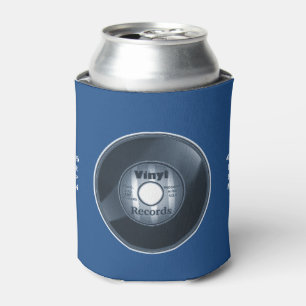 VINYL record (45 rpm), blauw Blikjeskoeler