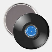 Vinyl Record Album Design Magnet Magneet (Voorkant / Achterkant)