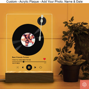 Vinyl Record avec photo   Les meilleurs amis sont 