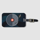 Vinyl Record Bagagelabel (Voorkant (horizontaal))