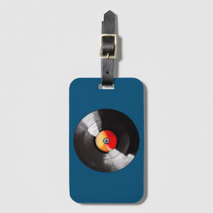 Vinyl Record Bagagelabel