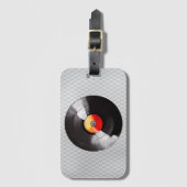 Vinyl Record Bagagelabel (Voorkant (verticaal))