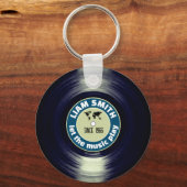 Vinyl Record elegant Sleutelhanger (Achterkant)