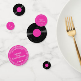 Vinyl Record gepersonaliseerde Confetti Groovy Paa