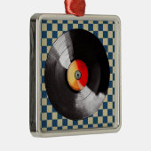 Vinyl Record Kerst Ornament (Rechts)